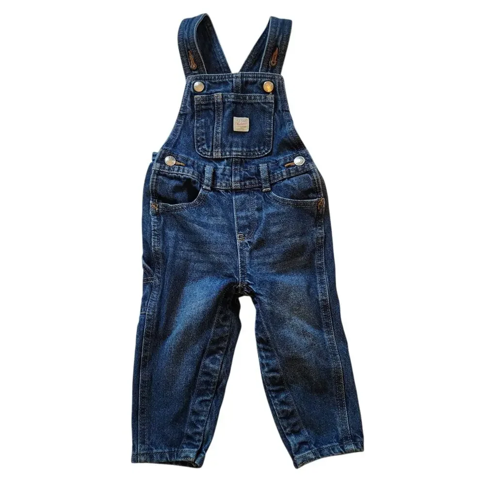 Old Navy Workwear Baby Boys Bib Overalls Size 18-24 Months Blue